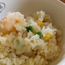 小学5年生が作る☆炊飯器で簡単エビピラフ☆